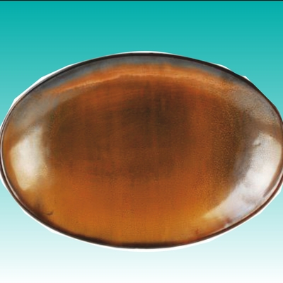 ../frankl24shop/Türkis ESCURA - Teller flach oval „Escura dark brown